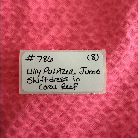 Lilly Pulitzer Junie Coral Reef Embroidered Shift Dress Size 8 - Picture 9 of 9